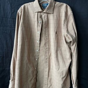 Ralph Lauren Brown Button Down Shirt